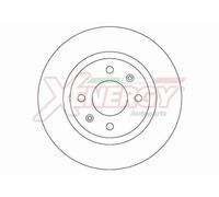 AP XENERGY disco freno X602757 ventilato diametro 252 spessore 18 mm 4 fori