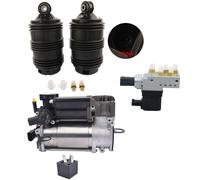 AP02 Soffietto molla pneumatica posteriore + compressore sospensione pneumatica + blocco valvole per Mercedes W211 S211