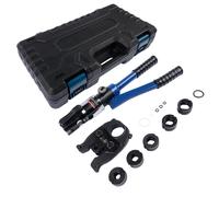 AP03 Pinza a crimpare Pressa Strumento M Contorno 12-15-18-22-28 Set per tubi di rame, tubi in acciaio inossidabile, inserti a ganascia M