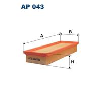 Filtro aria FILTRON AP043