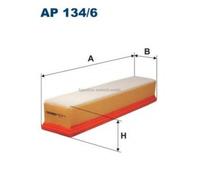AP134/6 FILTRO ARIA RENAULT 8200298074, RENAULT 8200431081, RENAULT 8200989933,