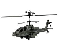 Apache AH-64 Elicottero coassiale a 3,5 canali RTF con telecomando, batteria, cavo di ricarica, 250 mm, verde scuro