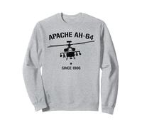 Apache AH-64 - Maglietta Vintage con Elicottero Felpa