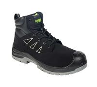 Apache Armstrong - Stivali da lavoro da uomo, resistenti all'acqua, taglia 36, 100% non metallico, soletta comfort in PU, pelle scamosciata riciclata GRS, valutazioni di sicurezza S3L SC LG FO SR