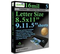Apache Buste per plastificazione formato lettera, 3 mil, confezione da 1800, contiene progetti da 21,6 x 27,9 cm (22,9 x 29,2 cm formato busta), fogli di laminazione compatibili con laminatori termici
