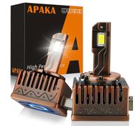 APAKA D1S LED Lampadine LED per Auto, Canbus Prova di Errore, 100W 18000LM 6500K 400% Brillante, Sostituisci Lampade Allo Xeno HID OEM, Con Effetto di Raffreddamento Tramite Ventola, 2PCS