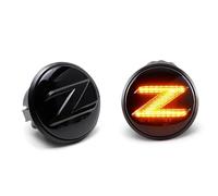 APAKA Indicatori di Direzione, LED Indicatore di Direzione Laterale con Canbus per Nis-san 370Z 2009-2015 con Cartello Z, Frecce Laterali per Auto con Canbus Error Free, 2 Pezzi, Nero