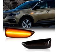 APAKA Indicatori di Direzione, LED Indicatore di Direzione Laterale con Canbus per O-pel Astra J 2009-2015 Astra J K 2015- Zafira C 2011- Insignia B 2017-Grandland X 2017-, Canbus Error Free, 2 Pezzi