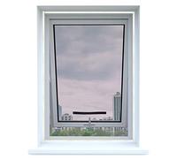 Apalus NOVITA Zanzariera per Finestre 110x130CM con Zip per Accesso All'Esterno, Adatta per Finestra a Battente, con Taparelle o Persiane, Finestre a Bilico o Lucernari, Nero, Set 4 Pezzi