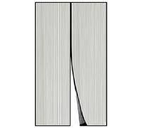 Apalus Zanzariera con Magneti per Porte, 120x250CM - Rete Fine, Tenda Totalmente Magnetica, Si Chiude da Sola - Non Accorciabile (Nero)
