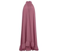 Apart Elegante Abito in Chiffon con Balza