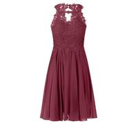 APART Fashion Abito da Cocktail da Donna, Rosso Bordeaux, 44