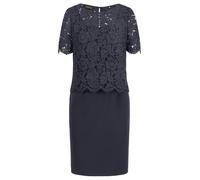 APART Fashion Etuikleid mit Spitzenjäckchen Vestito da Cocktail, Blu Notte, 46 Donna