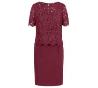 APART Fashion Etuikleid mit Spitzenjäckchen Vestito da Cocktail, Rosso Bordeaux, 48 Donna