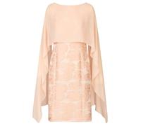 APART Fashion Jacquardkleid mit Chiffonstola Vestito da Cocktail, Rosa, 48 Donna