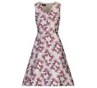 APART Fashion Jacquardkleid Vestito da Cocktail, Prugna Multicolore, 48 Donna