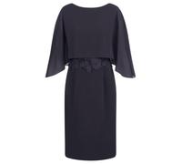 APART Fashion Kleid mit Chiffoncape Vestito da Cocktail, Blu Notte, 44 Donna