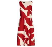 APART Fashion Kurzes Kleid Vestito, Crema-Rosso, 50 Donna