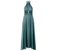 APART Fashion Satinkleid Vestito, Verde Scuro, 44 Donna