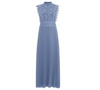 Apart Maxi Abito con Pizzo all'Uncinetto e Colletto Alto