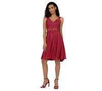 ApartFashion Abito da Cocktail Vestito da Sera Formale, Colore: Rosa, 42 Donna