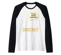 Apatia Politica Democrazia Maglia con Maniche Raglan