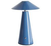Beliani Moderna lampada da tavolo minimalista in ferro per interni Luce LED senza fili Fungo Blu