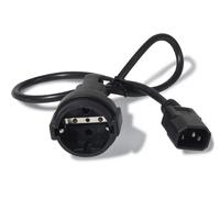 Power Cord, C14 to CEE 7/7 Schuko, 0.6m