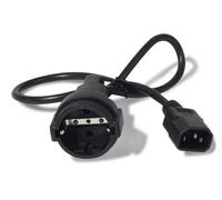 Power Cord, C14 to CEE 7/7 Schuko, 0.6m