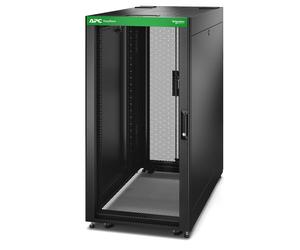 APC EasyRack 600mm/24U/1200mm rack con tetto, pannello laterale, rotelle, nero - Nouvo