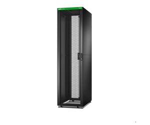 APC EasyRack 600mm/48U/1000mm rack con tetto, pannello laterale, rotelle, nero - Nouvo