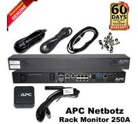 APC NetBotz Rack Monitor 250 NBRK0250A Env Monitor 100 Mb LAN Rack-Mount