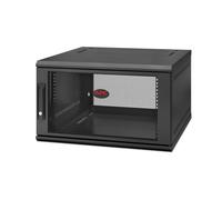 APC NetShelter WX 6U Single Hinged Wall-mount Enclosure 600mm Deep Da parete Ner