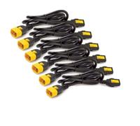 APC AP8702S-WW 0.61m C14 coupler C13 coupler Giallo, Nero cavo di alimentazione