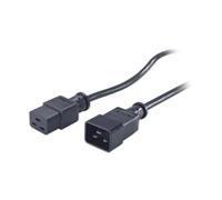 APC PWR Cord C19 - C20 0.6 m Nero 06 m Accoppiatore C19 Accoppiatore C20