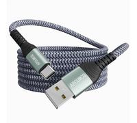 APCUWCQ Typec - Cavo di ricarica USB C extra lungo, 5 m, cavo controller PS5, cavo USB C intrecciato per Samsung Galaxy S10/S9/S8 Plus, Note 10 9 8, PS5, LG V30 V20 G6 G5, controller Moto PS5, Box