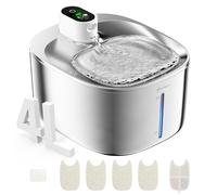 APD 4L Fontanella in Acciaio Inossidabile Cordless Fontana per Gatti con Sensore