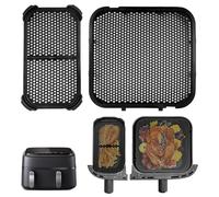 Apdvenk 2 pezzi silicone paraspruzzi accessori per Philips Airfryer 3000 Dual Basket, Airfryer accessori per Philips Steam Airfryer 5000 Series Dual Basket, paraspruzzi per Philips NA350 6L/3L