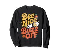 Ape Apicoltrice Bee Nice Or Buzz off Apicoltrice Miele Felpa