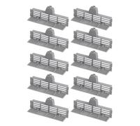 Ape attrezzatura per apicoltura durevole per utensile anti -escapace previene che lo sciame protegge l'ape regina per la gestione dell'ingresso dell'alveare grigio 15 x 6 cm 10pcs