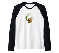 Ape carina che tiene il mughetto fiore natura estetica Maglia con Maniche Raglan