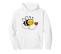 Ape Carina con Percorso di Volo del Cuore Felpa con Cappuccio