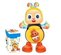 Ape per bambini, giocattoli elettrici per,Giocattoli musicali Giocattolo per - Giocattoli interattivi Ape cartone animato con luci e musica, giocattoli per l'apprendimento in età prescolare, giocatto