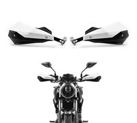 APEBAZY Paramani moto 7/8“ 22 mm Paramani Motocross Alluminio(Bianco) | Compatibili con ATV Cafe Racer Bobber Scooter
