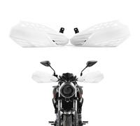 APEBAZY Paramani Moto Universali 22 mm 25 mm 28 mm Paramani Motocross Compatibili con ATV Cafe Racer Bobber scooter (Bianco)