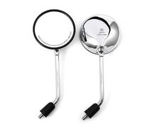 APEBAZY Specchio retrovisore per moto specchio laterale classico retrò da manubrio con viti da 8 mm 10 mm e alberi in metallo per ATV Scooter Dirt Bike Cruiser