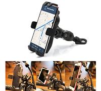 APEBAZY Supporto per cellulare da moto, universale, per specchietto retrovisore GPS, rotazione 360, chiusura rapida, per cellulare da 5 a 6,9"