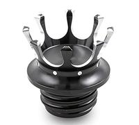 APEBAZY Tappo per serbatoio carburante CNC Crown, tappi per olio, per motocicletta, per Sportster XL1200 883 48 Softail Dyna FXD FLST Road King, anni 1996-2021, nero-argento