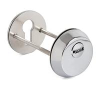 APECS DP-80-C-CR - Rosetta protettiva per porte esterne e porte interne, per cilindro profilato, PZ con protezione nucleare, rotonda, cromata, 1 paio, APECS DP-80-C-CR
