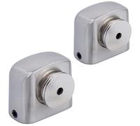 APECS - Fermaporta magnetico con cuscinetto a molla per porte fino a 50 kg, fermaporta in acciaio inox, set da 2 pezzi